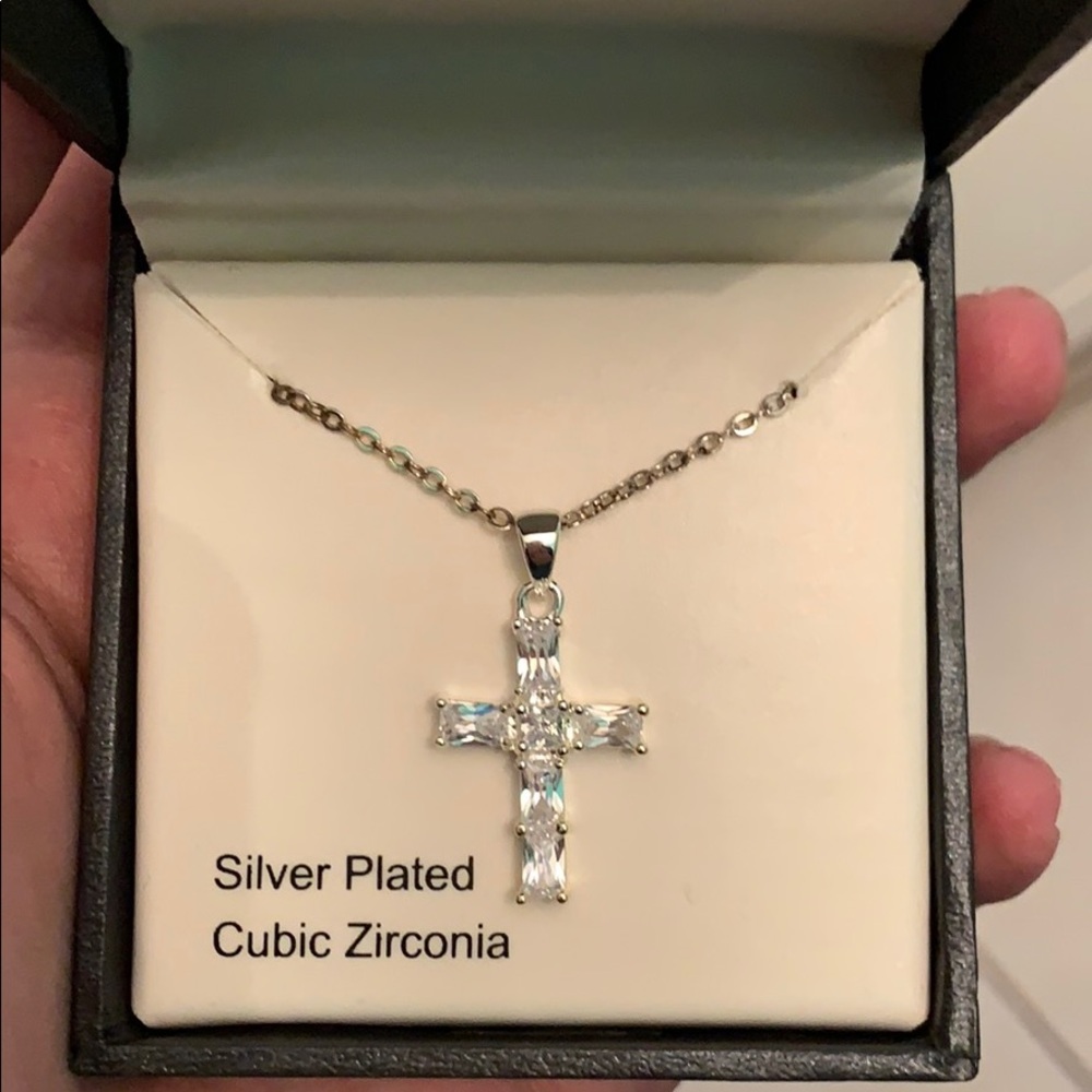 Cubic Zirconia Cross necklace